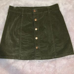 Olive green skirt